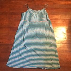 Blue and grey striped dress from old navy